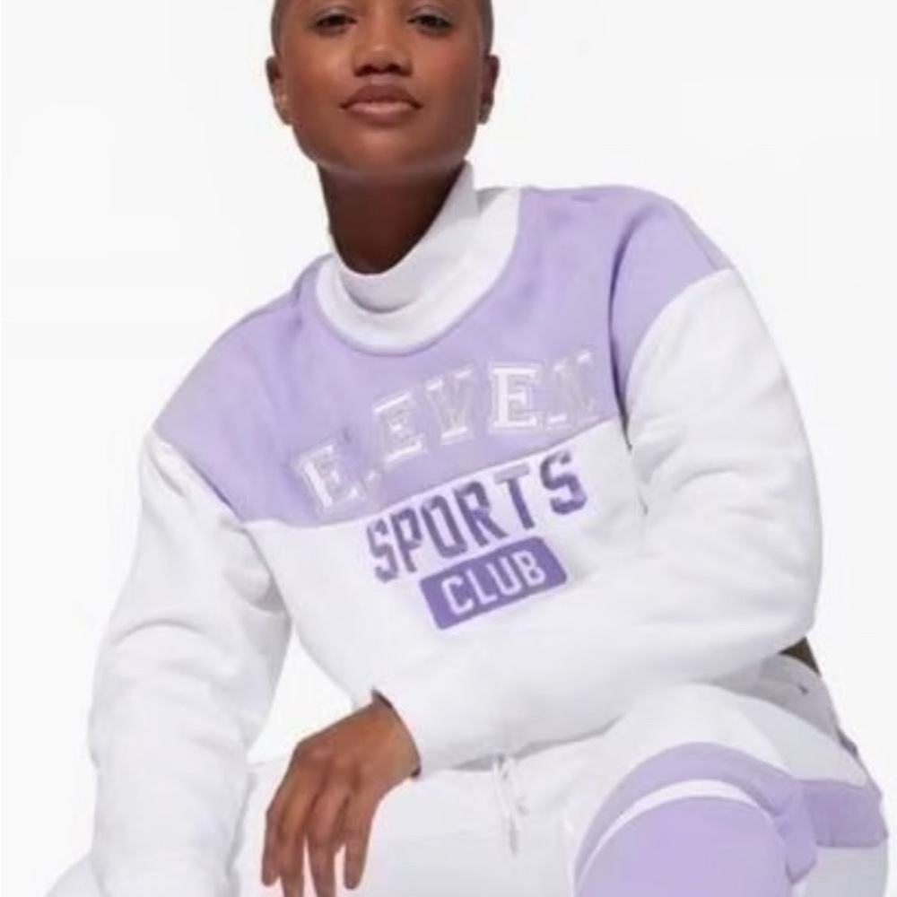 NWT EleVen by Venus Williams Collegiate Sweatshirt S